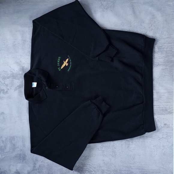 Vintage 90s St.James Embroidered Eagle Preparing For The Future Crewneck - Picture 1 of 4